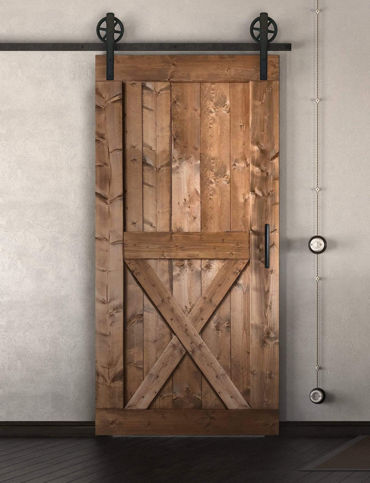 Schiebetür in Scheunentor Optik Modell X - Farmhouse Barn Door