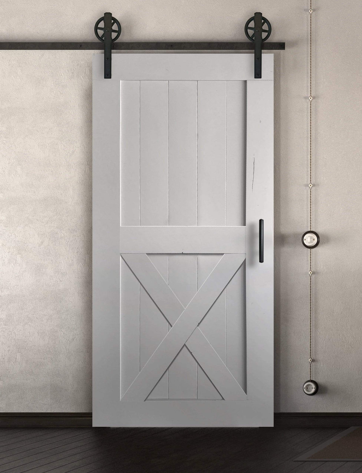 Schiebetür in Scheunentor Optik Modell X - Farmhouse Barn Door